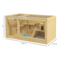 Hamster Cage 100W x 50D x 50Hcm – Natural wood finish