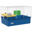 Small-Pet Habitat with Platform 71x46cm – Blue, White