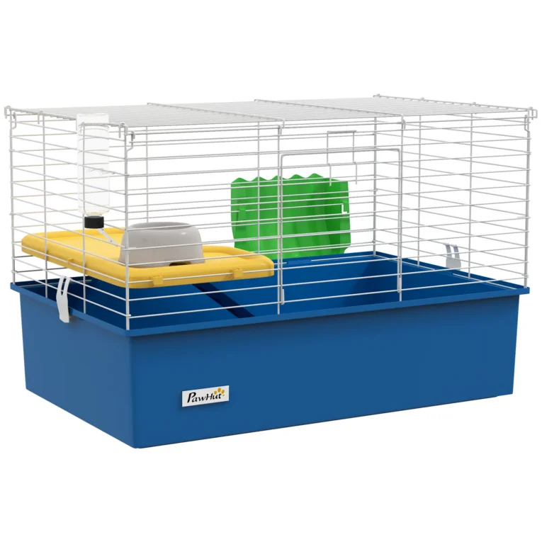 Small-Pet Habitat with Platform 71x46cm – Blue, White