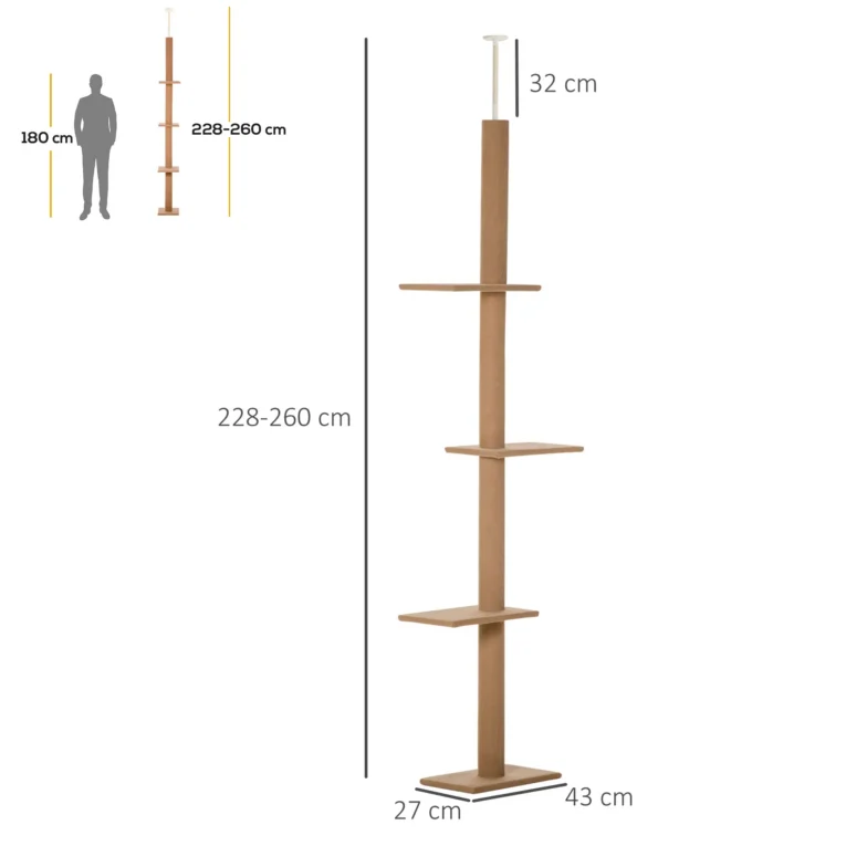 Cat Tree Activity Centre 260cm – Brown