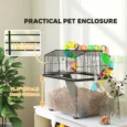 Hamster cage 58L x 43W x 57Hcm – Multicoloured and black
