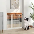 Adjustable Metal Dog Gate 74-100cm – White