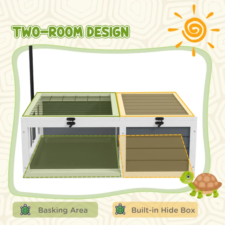 Wooden Tortoise Table with Lamp Holder and Twin Trays – Grey