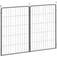 Tall Dog Playpen Extension Panels – Two-Pack, Black, 100cm High
