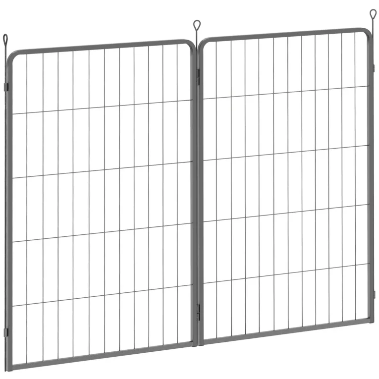 Tall Dog Playpen Extension Panels – Two-Pack, Black, 100cm High