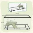Glass Turtle Tank with Basking Platform and Drain Hose – 50L