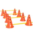 Four-Jump Dog Agility Set with Cones and Poles – Orange