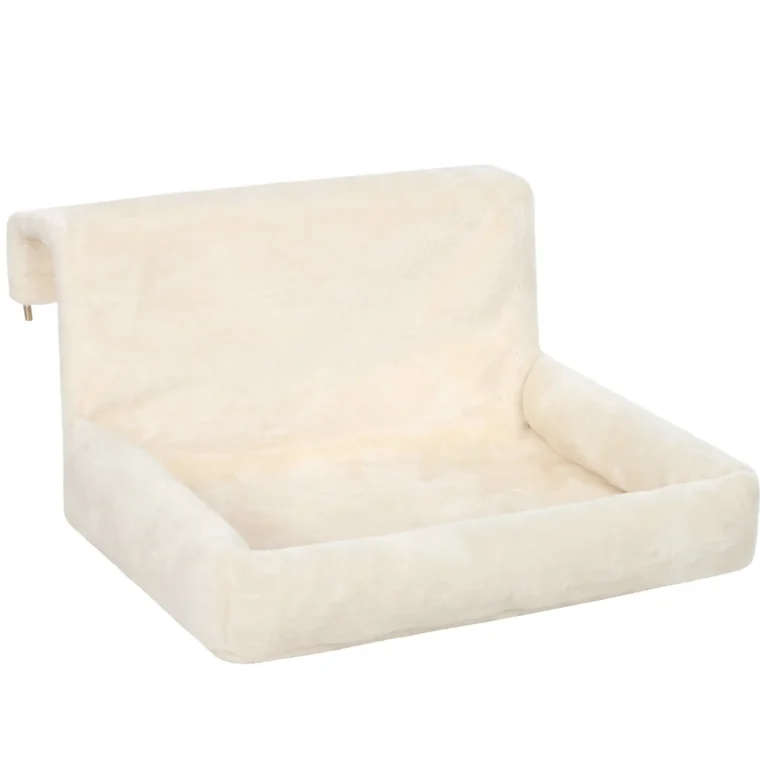 Cat Radiator Hammock Foldable Metal Frame – Cream White
