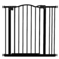 Adjustable Dog Gate – Black, 78cm High, 74–87cm