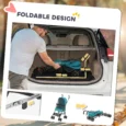 Folding Miniature Dog Stroller – Dark Green