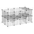 Modular 36-Panel Wire Pet Playpen – Black