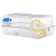 2-Storey Hamster Cage with Wheel and Feeding Bowl