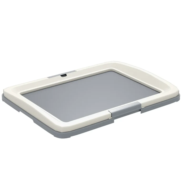 Dog Toilet 63L x 48.5W x 6Hcm – Grey and white Dog Toilet 63L x 48.5W x 6Hcm – Grey and white