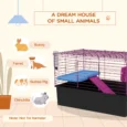 Small-Pet Habitat with Ramp 71x46cm – Black