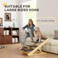 Convertible Wooden Pet Steps and Ramp – Adjustable to 62.5cm