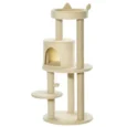 Cat Tree Condo Tower 104cm Scratching Posts – Beige