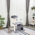 Cat Tree Scratching Post Condo Perch 60x40cm – Grey