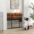 Adjustable Metal Dog Gate 74-100cm – Black