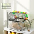Hamster cage 58L x 43W x 57Hcm – Multicoloured and black