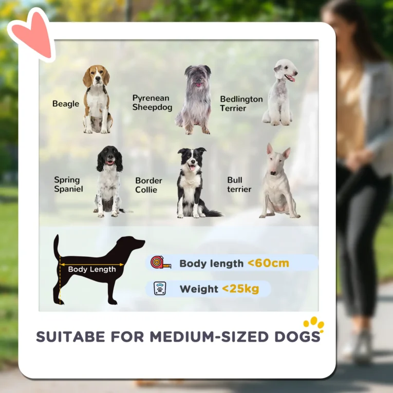 Large Folding Dog Stroller with Cushion – Dark Grey, 25kg Large Folding Dog Stroller with Cushion – Dark Grey, 25kg