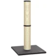 Tall Sisal Cat Scratching Post with Plush Base – Dark Grey, 80cm