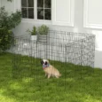 Eight-Panel Metal Dog Playpen – Black, 91cm High