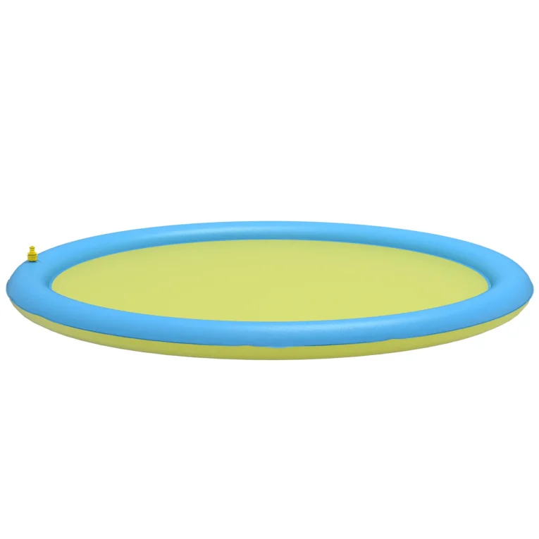 Dog Sprinkler Splash Pad – Blue and Yellow, 170cm