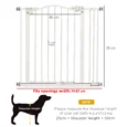 Adjustable Dog Gate – White, 78cm High, 74–87cm