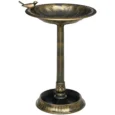 Garden Bird Bath with Planter Base – Bronze Tone, 72cm