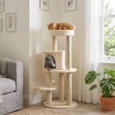 Cat Tree Condo Tower 104cm Scratching Posts – Beige