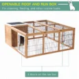 Rabbit Hutch Bunny Cage Open Top 123x120cm – Yellow