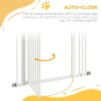 Adjustable Dog Gate – White, 94cm High, 74–87cm