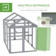 Chicken Coop 140 x 88.5 x 106cm – Grey