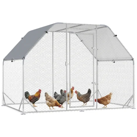 Walk-In Poultry Run with Roof Cover – 2.8 × 1.9m