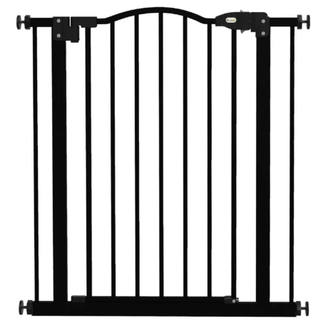 Metal Dog Gate – Black, 74–80cm
