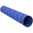 Folding Dog Agility Tunnel with Carry Bag – Blue, 3m