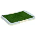 Artificial Grass Puppy Toilet with Removable Tray – Blue