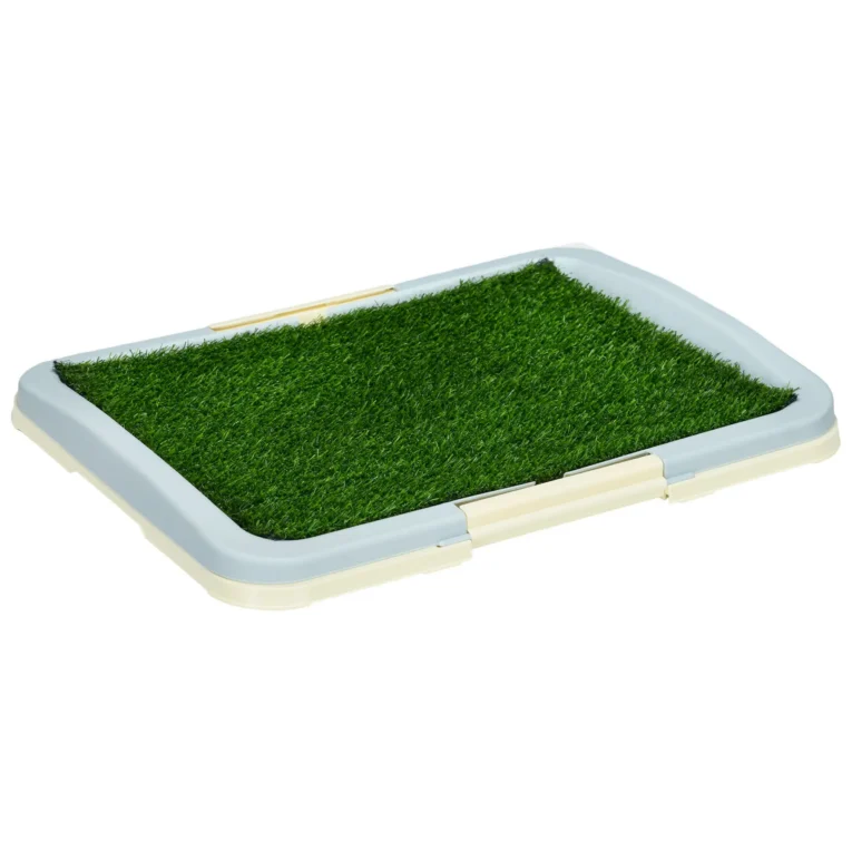 Artificial Grass Puppy Toilet with Removable Tray – Blue