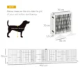 Six-Panel Folding Wooden Pet Gate – White, 70cm