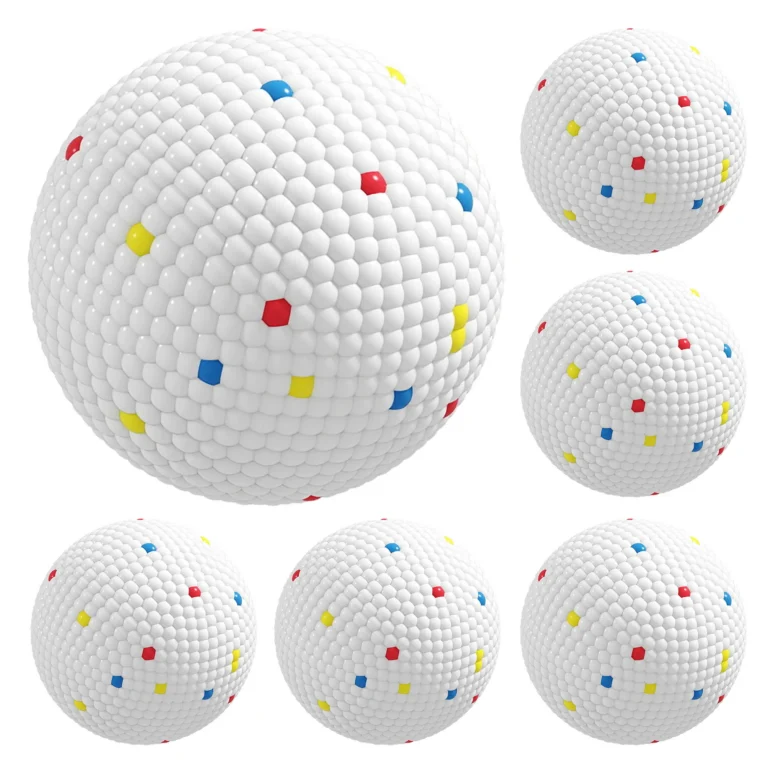 ETPU Dog Fetch Balls – Pack of Six, 5.8cm