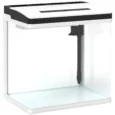 13L Glass Aquarium with Filter and LED Light – White