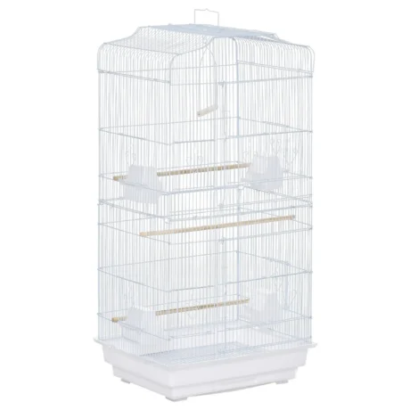 Bird Cage 46.5L x 35.5W x 92Hcm &ndash; White
