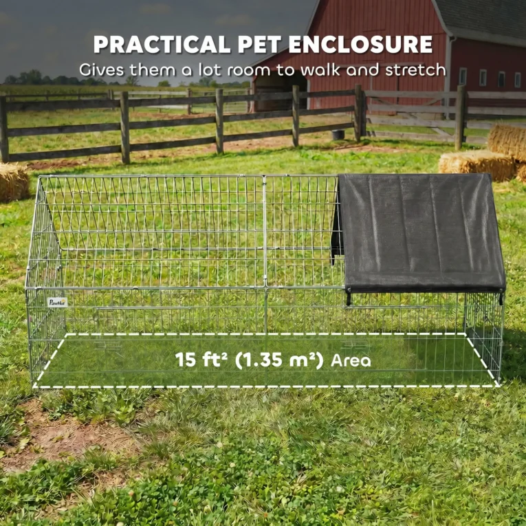 Rabbit Run Protective Cover 180x75x75cm – Black, Silver
