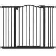 Adjustable Dog Gate – Black, 78cm High, 74–100cm