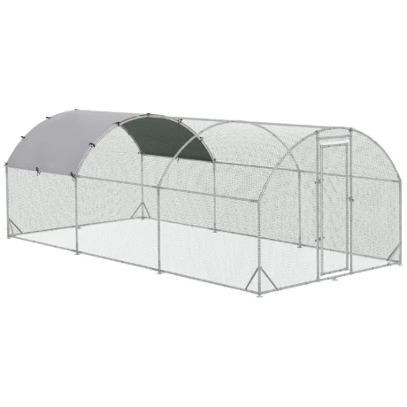 Walk-In Poultry Run with Roof Cover – 5.7 × 2.8m