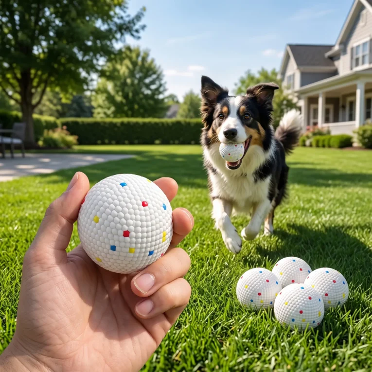 ETPU Dog Fetch Balls – Pack of Six, 5.8cm