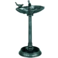 Garden Bird Bath with Planter Base – Green, 81cm