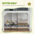 Tortoise House 84.5L x 47.5W x 90Hcm – White and grey