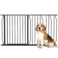 Extra-Wide Dog Gate with Extensions – Black, 75–145cm