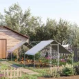 Walk-In Poultry Run with Covered Section – 3 × 8m